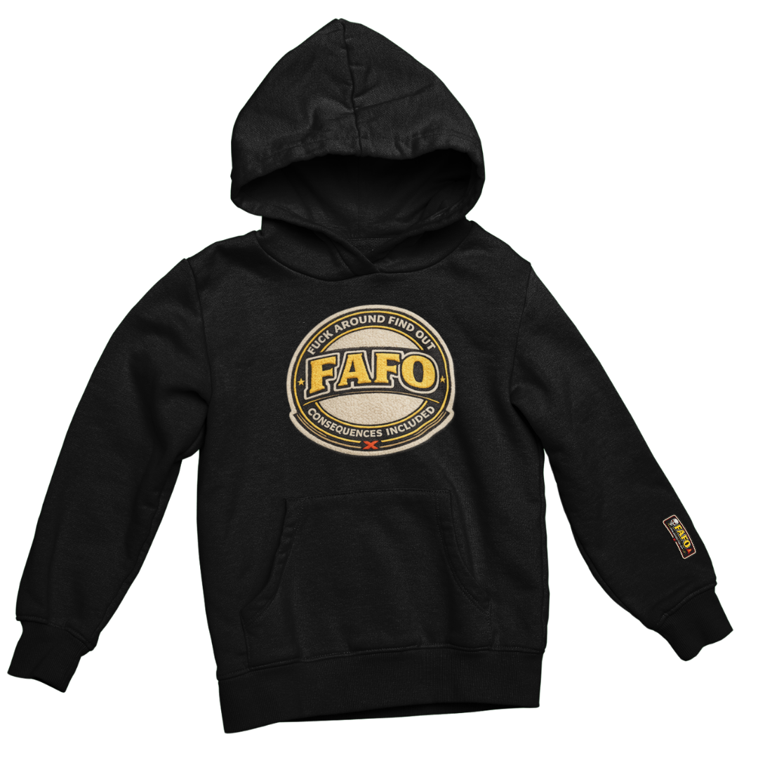 Gen❌ FAFO Hoodie - Chenille Heavyweight Hoodie - 420 GSM Premium Collection