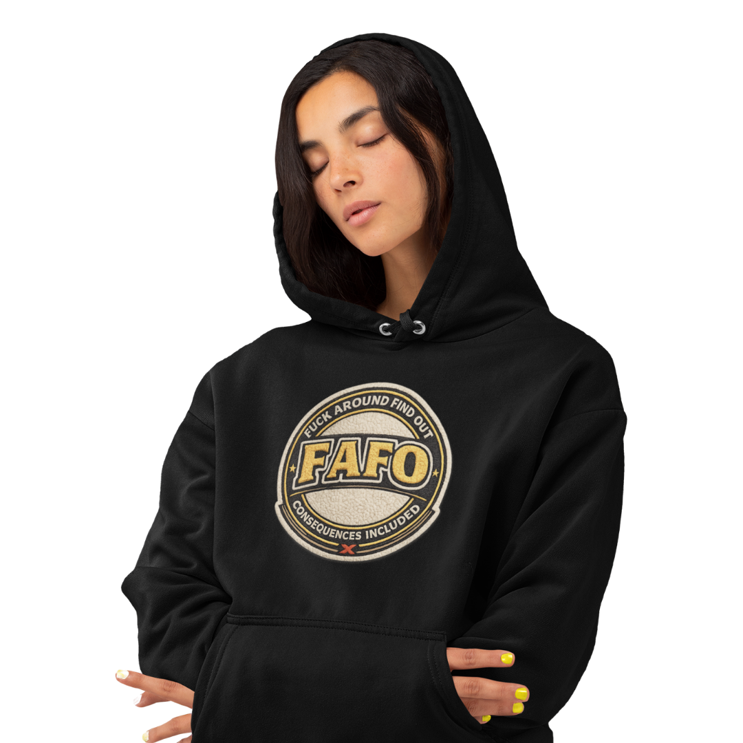 Gen❌ FAFO Hoodie - Chenille Heavyweight Hoodie - 420 GSM Premium Collection